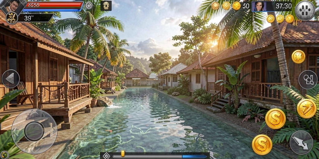 luckymino - Screenshot menunjukkan misi yang menantang dalam LUCKYMINO.